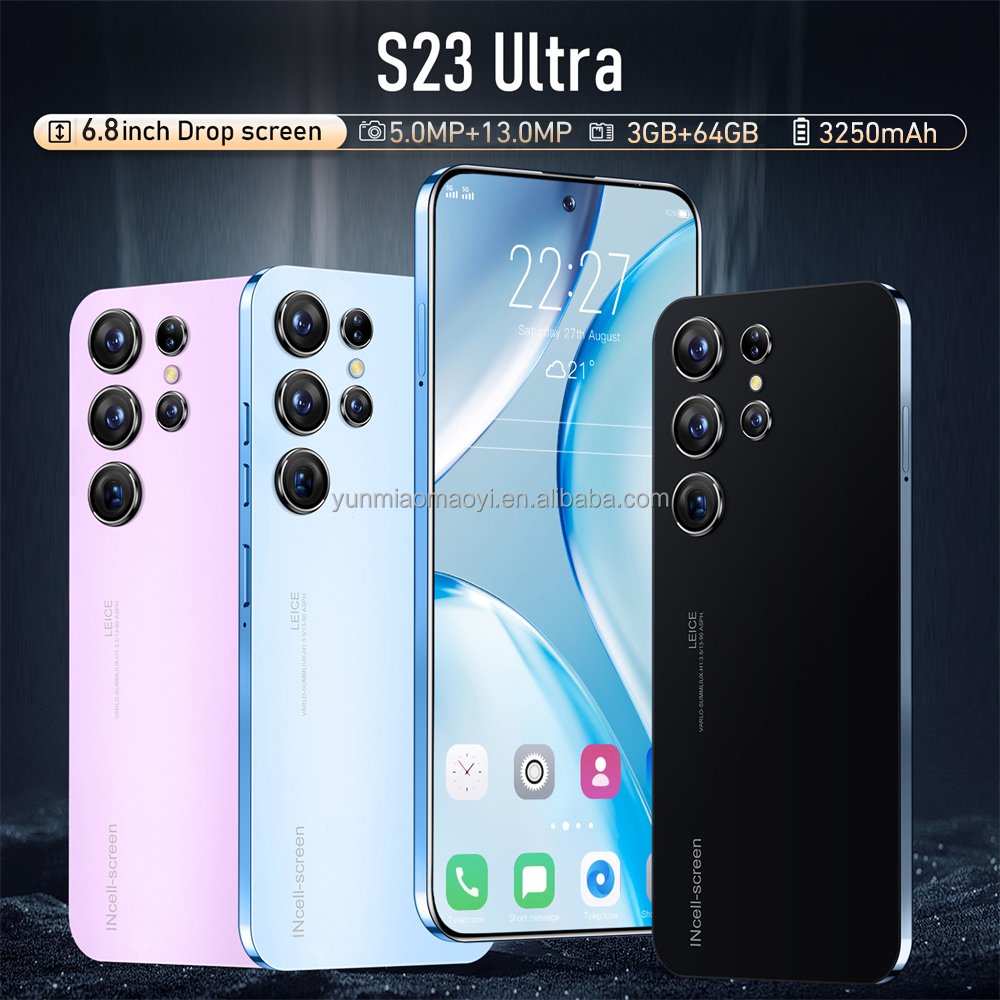 2023 Cheap New 4G Smartphone S23 Ultra 64G 6.8Inch Original Smart Phone Android Cell Phone Celular Low Price Telephone
